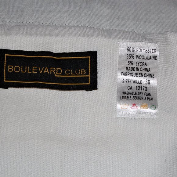 New Boulevard Club Dress Pants Olive Green with Elasticized Waist - Picture 6 of 7